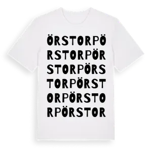 Örstorp ordlek t-shirt – ekologisk bomull t-shirt från Pinshirt