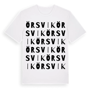 Örsvik ordlek t-shirt – ekologisk bomull t-shirt från Pinshirt