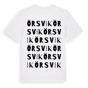 Örsvik ordlek t-shirt – ekologisk bomull t-shirt från Pinshirt