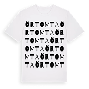 Örtomta ordlek t-shirt – ekologisk bomull t-shirt från Pinshirt