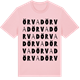 Pink Cotton t-shirt med Örvad ordlek t-shirt