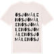 Vintage White t-shirt med Ösjömålen ordlek t-shirt