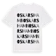 White t-shirt med Oskarshamn ordlek t-shirt