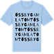 Blue Soul t-shirt med Össby gamla tomt ordlek t-shirt