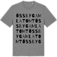 Mid Heather Gray t-shirt med Össby gamla tomt ordlek t-shirt
