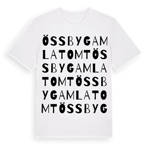 Össby gamla tomt ordlek t-shirt – ekologisk bomull t-shirt från Pinshirt