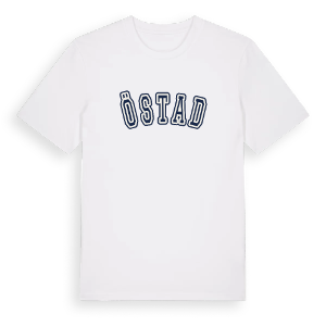 Östad college t-shirt – ekologisk bomull t-shirt från Pinshirt
