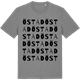 Mid Heather Gray t-shirt med Östad ordlek t-shirt