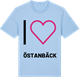Blue Soul t-shirt med Jag älskar Östanbäck t-shirt stort tryck