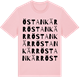 Pink Cotton t-shirt med Östankärr ordlek t-shirt