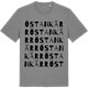 Mid Heather Gray t-shirt med Östankärr ordlek t-shirt