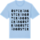 Blue Soul t-shirt med Österäng ordlek t-shirt