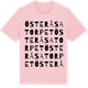 Pink Cotton t-shirt med Österåsatorpet ordlek t-shirt
