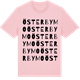 Pink Cotton t-shirt med Österbymo ordlek t-shirt