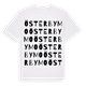 White t-shirt med Österbymo ordlek t-shirt