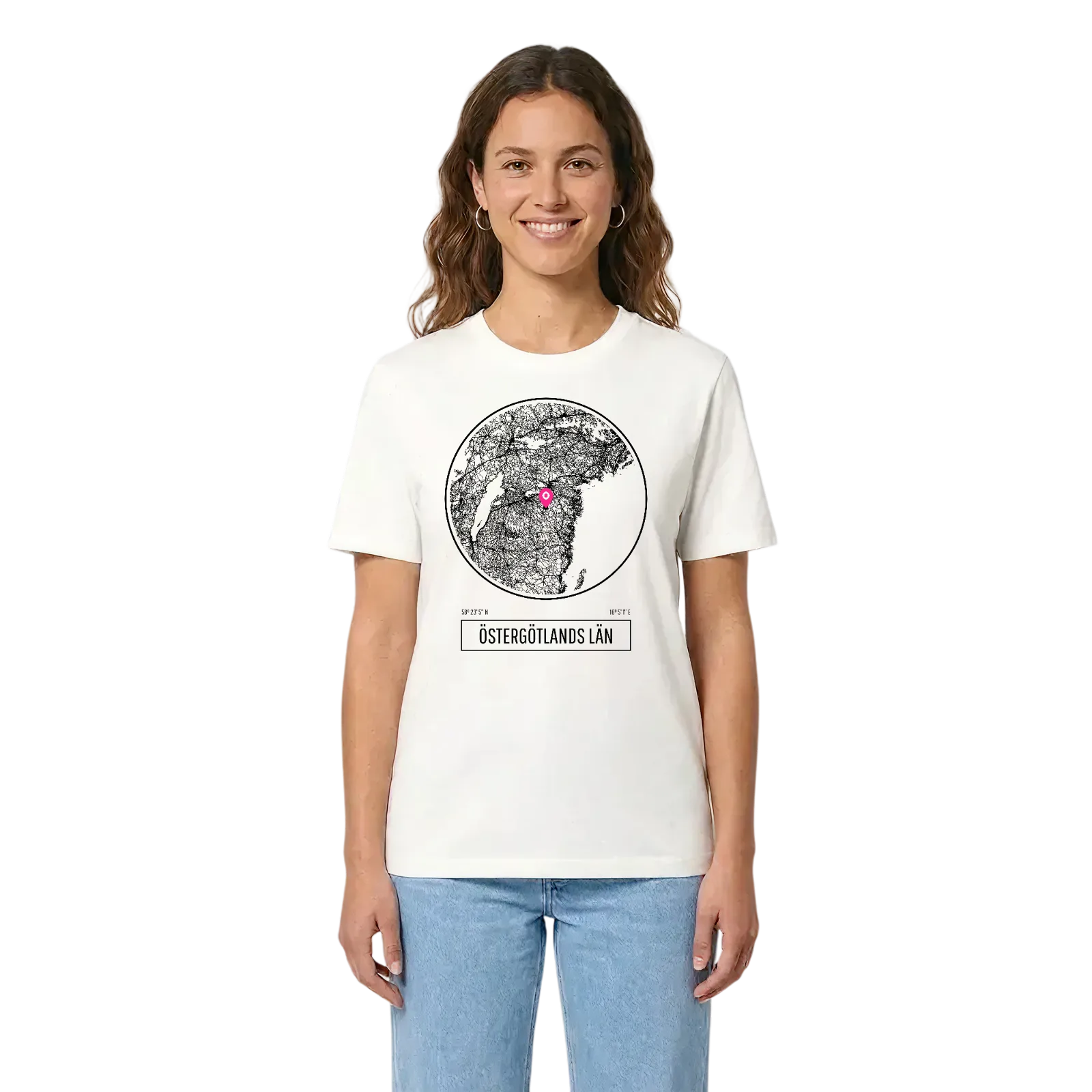 Östergötlands län t-shirt – White, i miljö