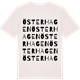 Vintage White t-shirt med Österhagen ordlek t-shirt