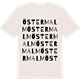 Vintage White t-shirt med Östermalm ordlek t-shirt