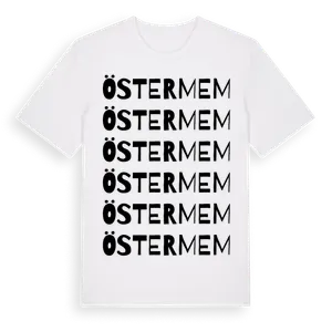 Östermem ordlek t-shirt – ekologisk bomull t-shirt från Pinshirt