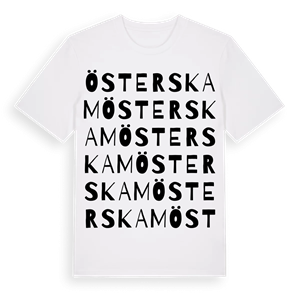 Österskam ordlek t-shirt – ekologisk bomull t-shirt från Pinshirt