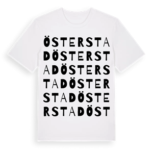 Österstad ordlek t-shirt – ekologisk bomull t-shirt från Pinshirt