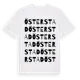 White t-shirt med Österstad ordlek t-shirt