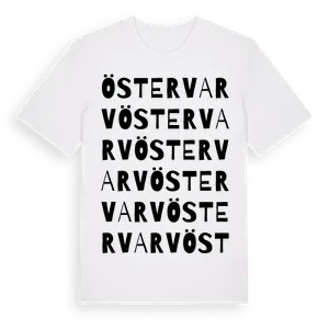 Östervarv ordlek t-shirt – ekologisk bomull t-shirt från Pinshirt