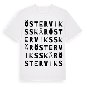 Österviksskär ordlek t-shirt – ekologisk bomull t-shirt från Pinshirt