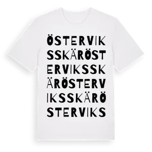 Österviksskär ordlek t-shirt – ekologisk bomull t-shirt från Pinshirt
