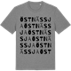 Mid Heather Gray t-shirt med Östnässja ordlek t-shirt