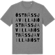 Mid Heather Gray t-shirt med Östnässjavillan ordlek t-shirt