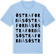 Blue Soul t-shirt med Östra Fornås ordlek t-shirt