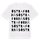 Östra Fornås ordlek t-shirt