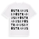 White t-shirt med Östra Husby ordlek t-shirt