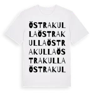 Östra Kulla ordlek t-shirt – ekologisk bomull t-shirt från Pinshirt