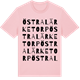 Pink Cotton t-shirt med Östra Lärketorp ordlek t-shirt