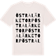 Vintage White t-shirt med Östra Lärketorp ordlek t-shirt