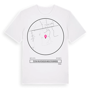 Östra Malmskogen industriområde t-shirt – ekologisk bomull t-shirt från Pinshirt