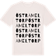 Vintage White t-shirt med Östra Meltorp ordlek t-shirt