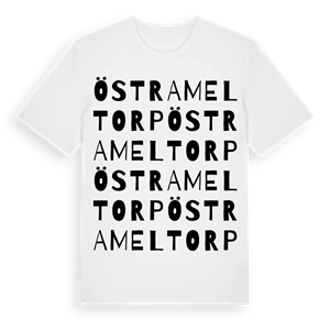 Östra Meltorp ordlek t-shirt – ekologisk bomull t-shirt från Pinshirt
