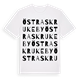 Östra Skrukeby ordlek t-shirt