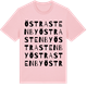 Pink Cotton t-shirt med Östra Stenby ordlek t-shirt