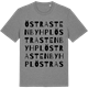 Mid Heather Gray t-shirt med Östra Stenby hpl ordlek t-shirt