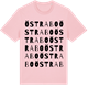 Pink Cotton t-shirt med Östrabo ordlek t-shirt