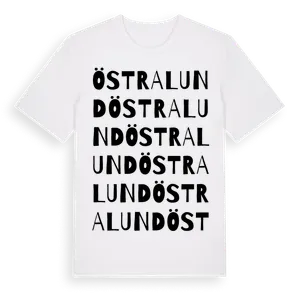 Östralund ordlek t-shirt – ekologisk bomull t-shirt från Pinshirt