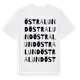 White t-shirt med Östralund ordlek t-shirt