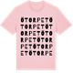 Pink Cotton t-shirt med Ötorpet ordlek t-shirt