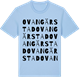 Blue Soul t-shirt med Ovangärstad ordlek t-shirt