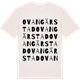 Vintage White t-shirt med Ovangärstad ordlek t-shirt