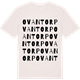 Vintage White t-shirt med Ovantorp ordlek t-shirt